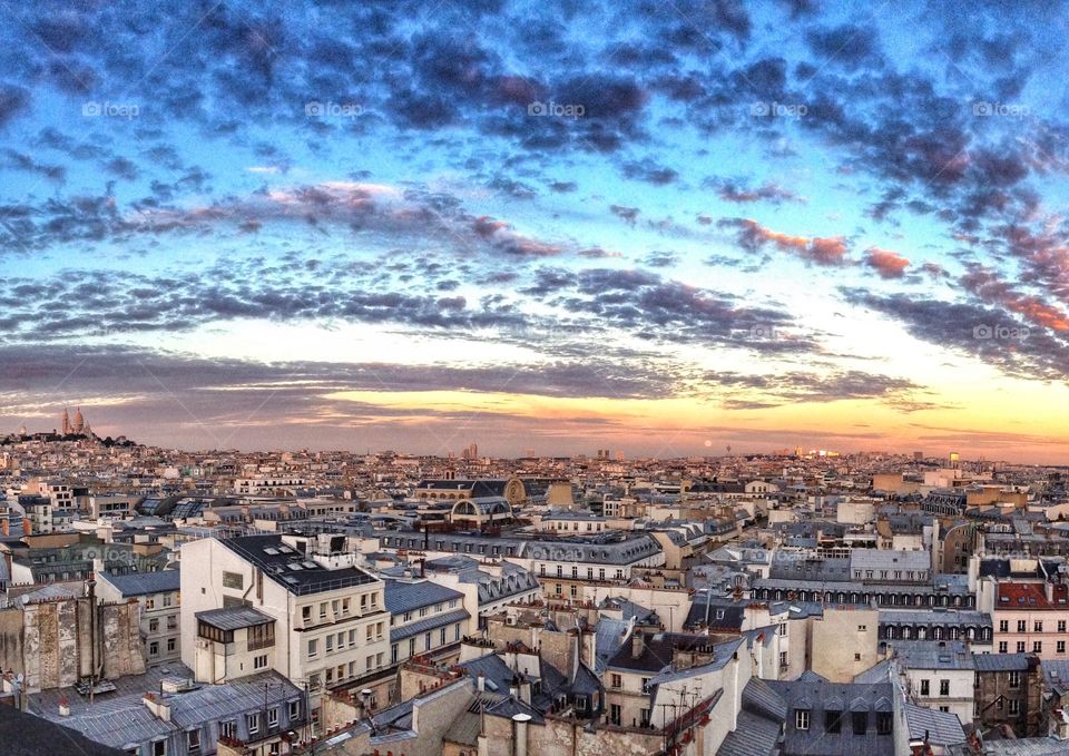 Paris, France from the galleries Lafayette 