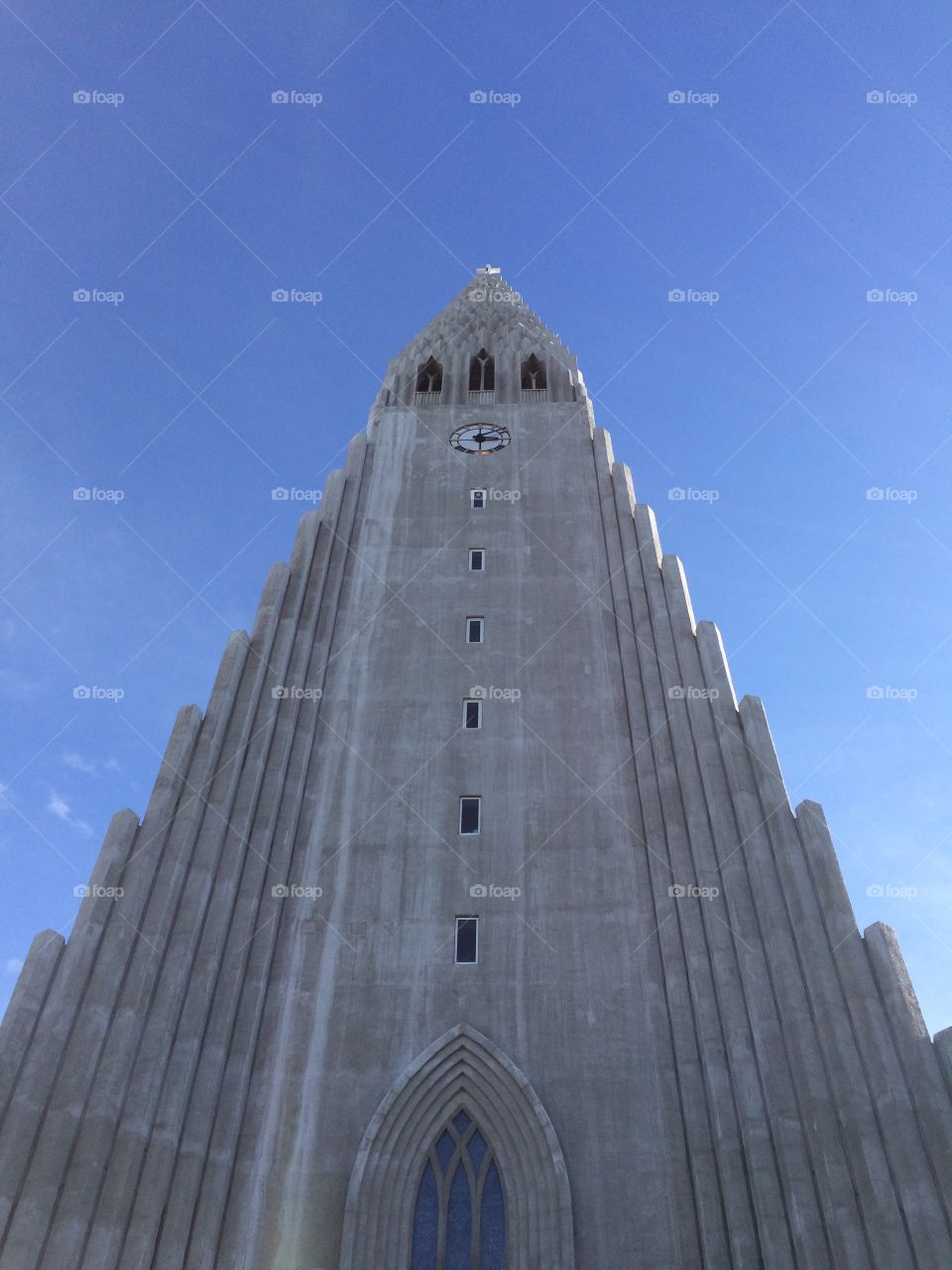 Cathedral in Reykjavik, Iceland. 