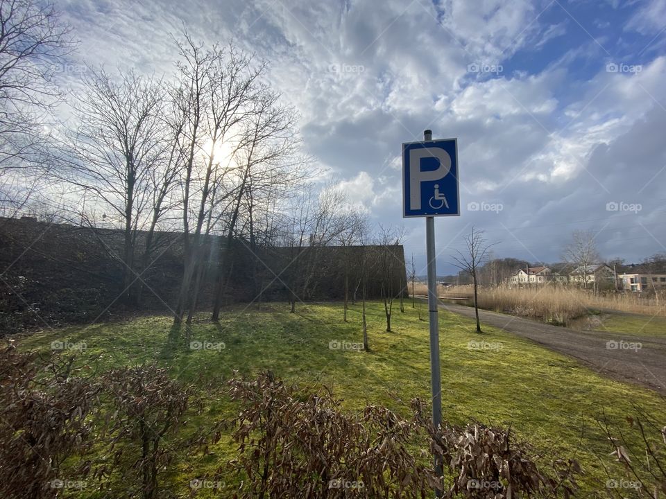 Disabled parking space