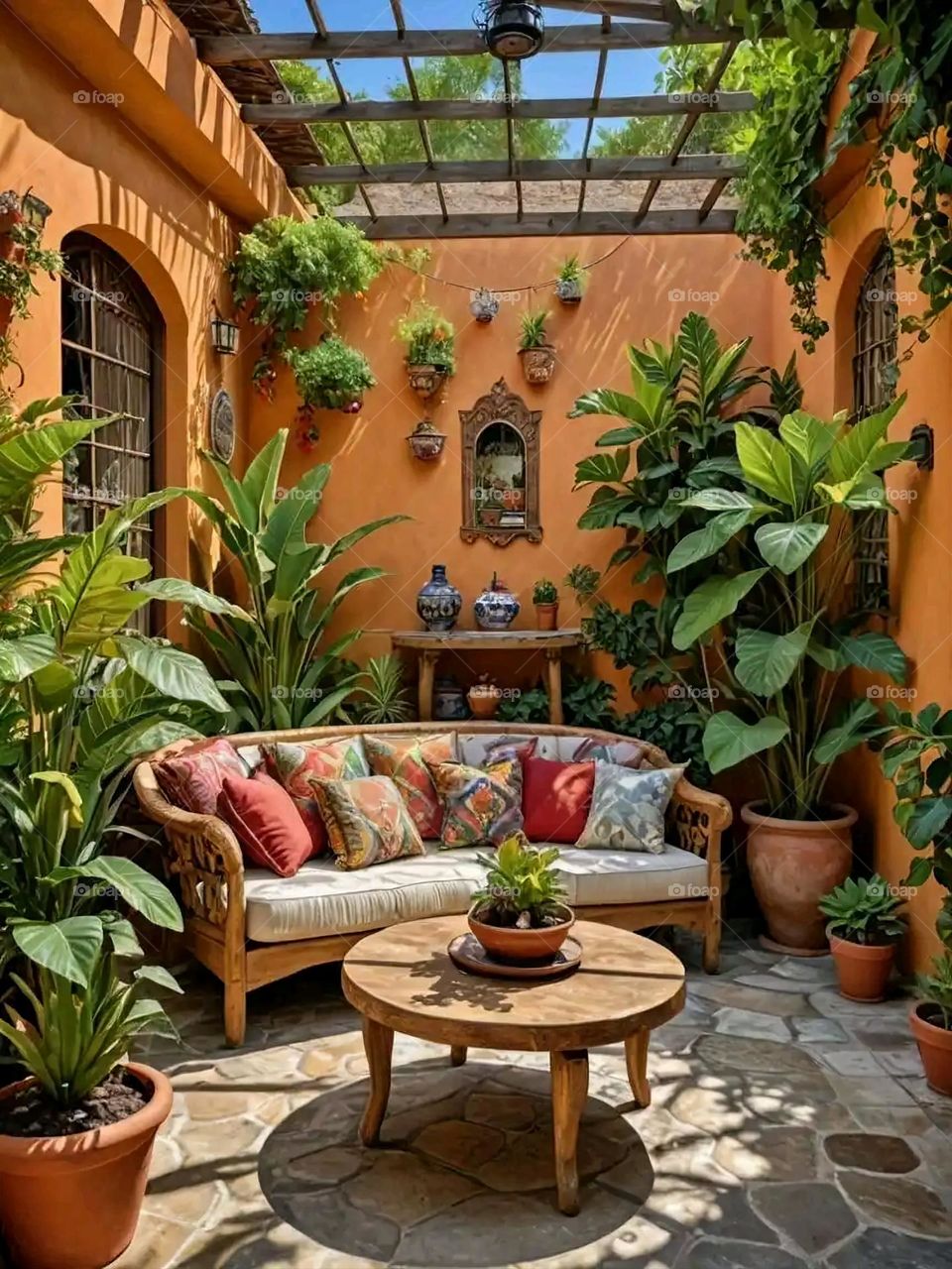 Glory be to God, the magnificent and picturesque view and the natural green trees are a view that is nothing more wonderful than it