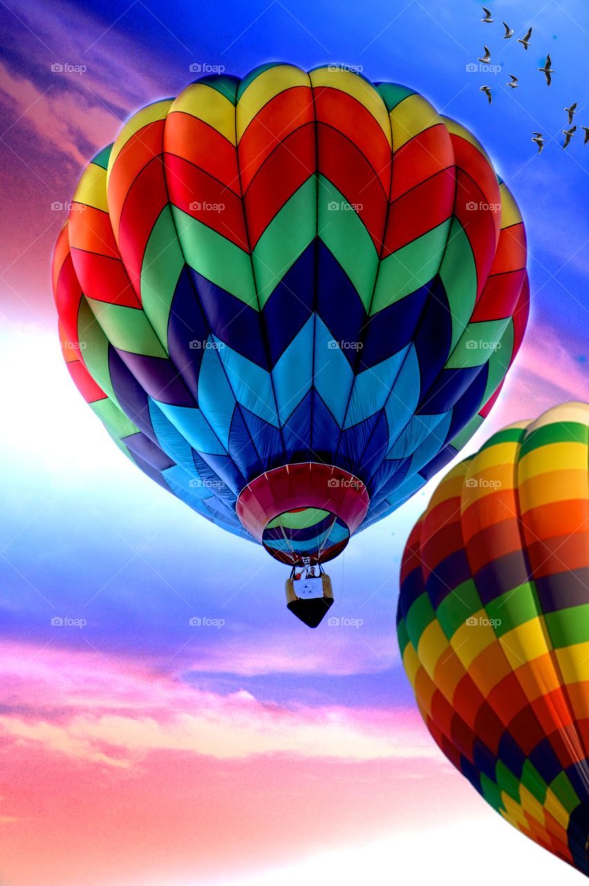 colourful Hot Air balloon