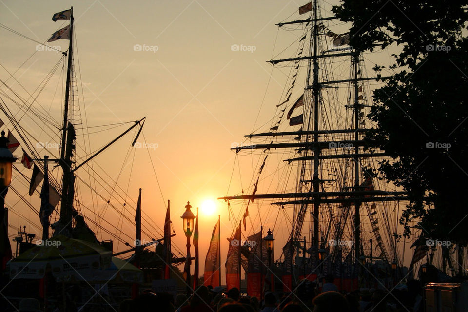 Ships at Harbor Fest in Norfolk, VA