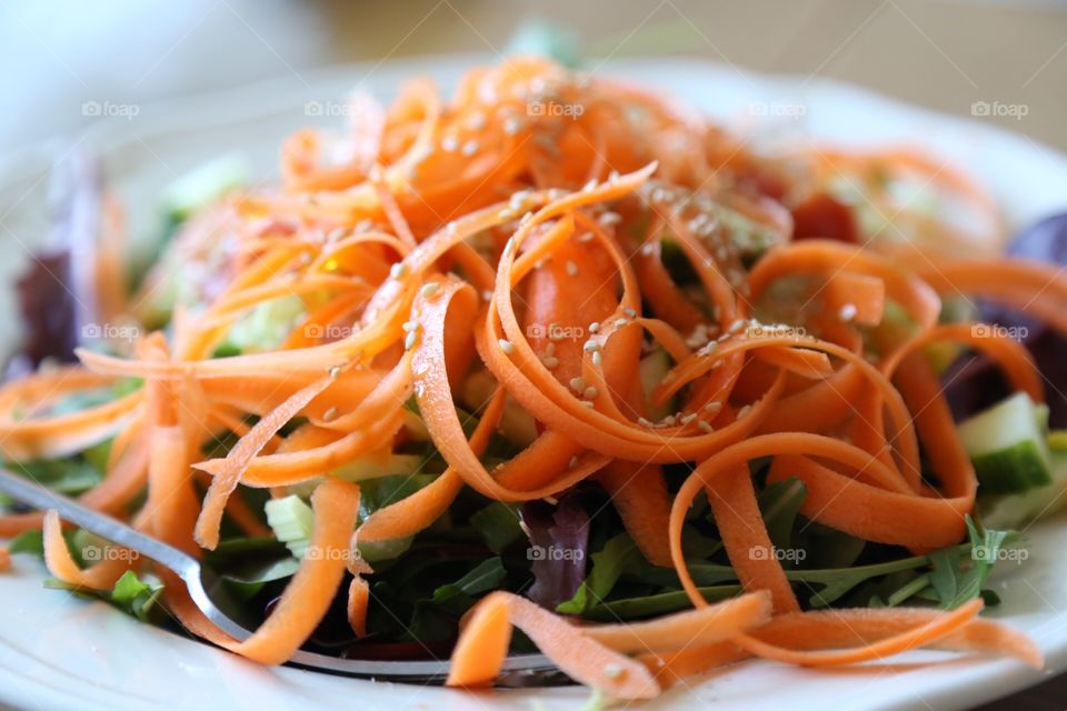 Salad with carrots

