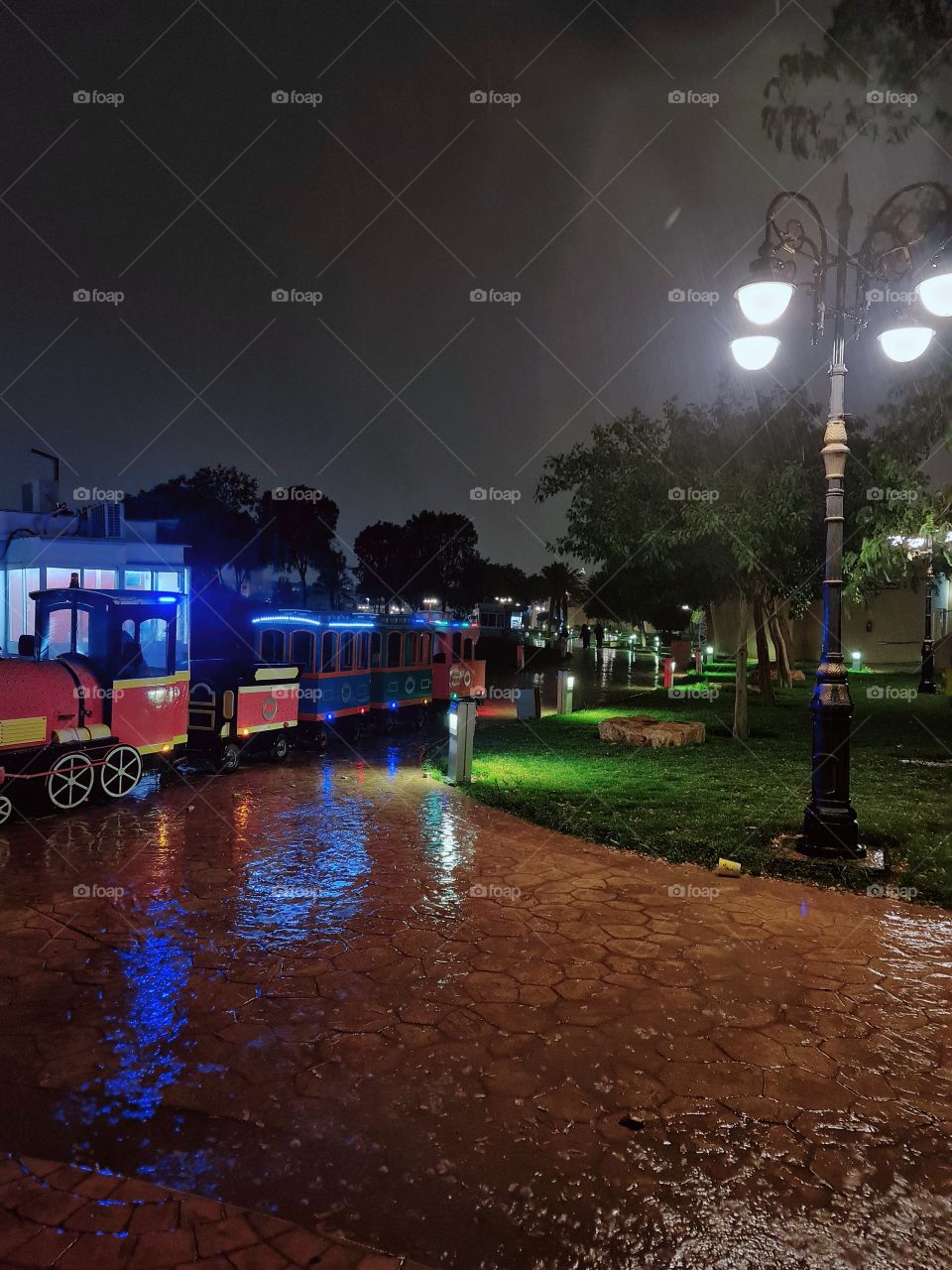 Rainy days in a Park