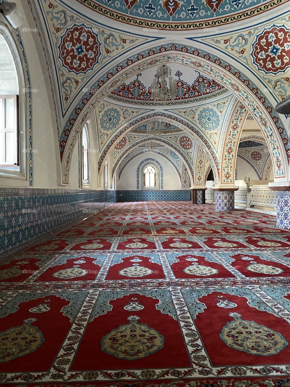 Interior in a mosque 