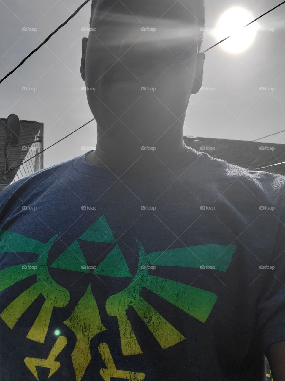 Monochrome and Color Selfie