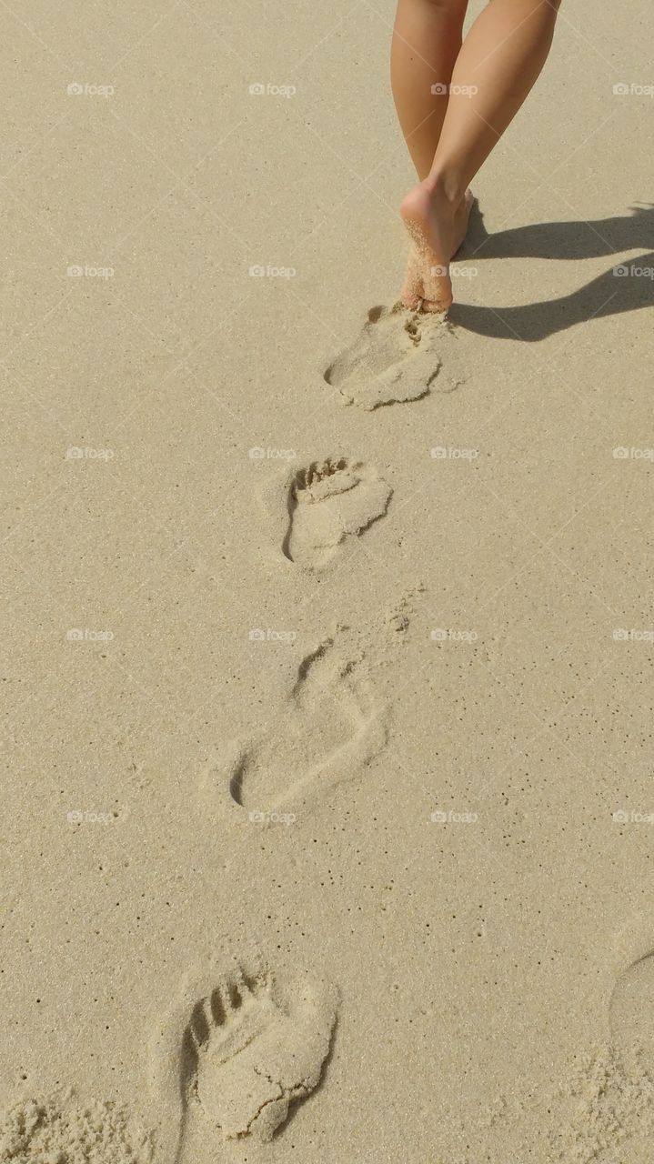 Footprints in the sand