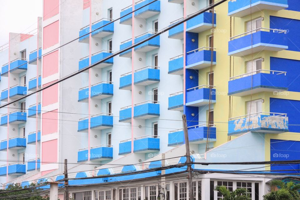 Colorful balconies 