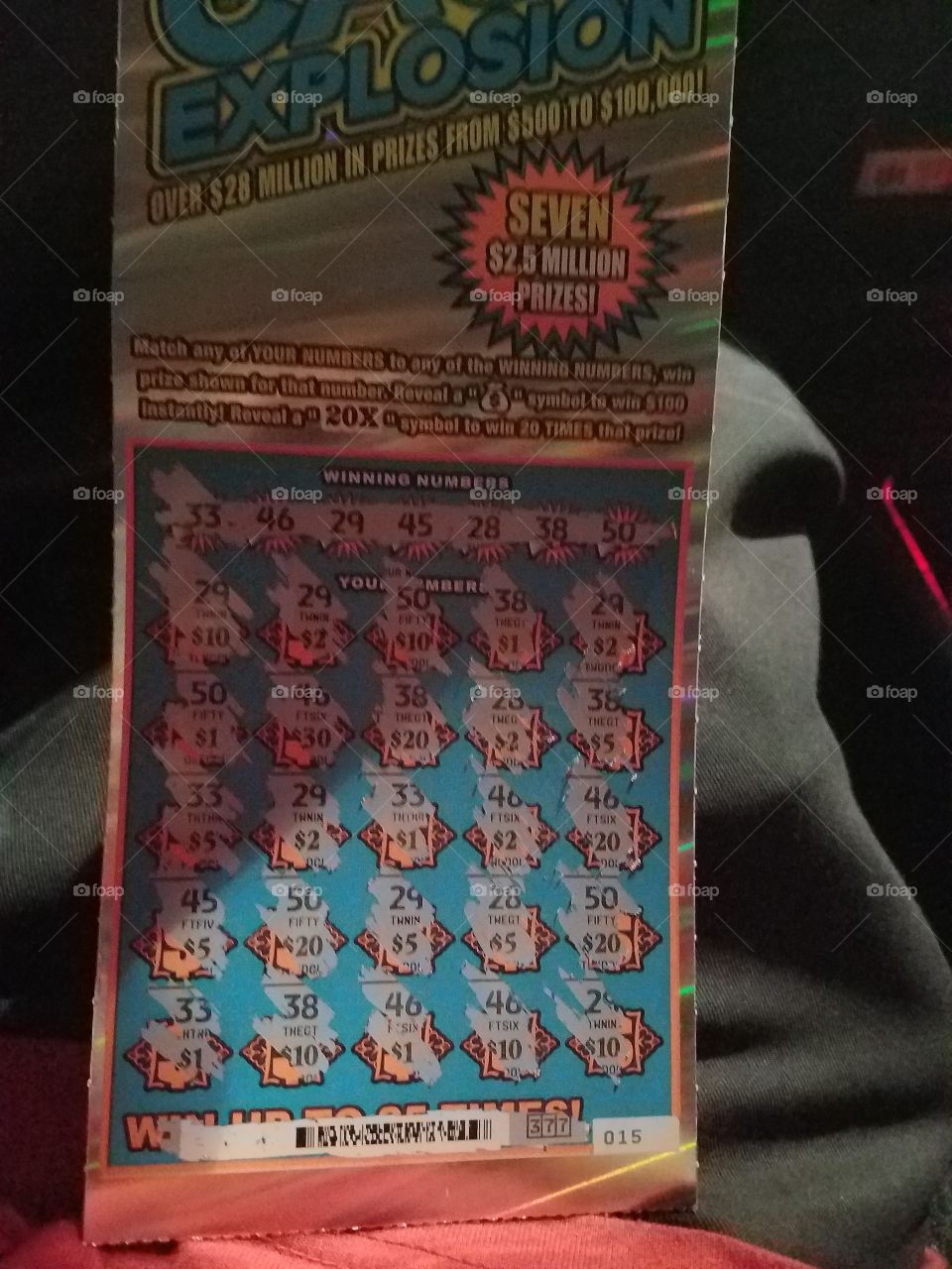 Lucky Winner Lotto Scratcher