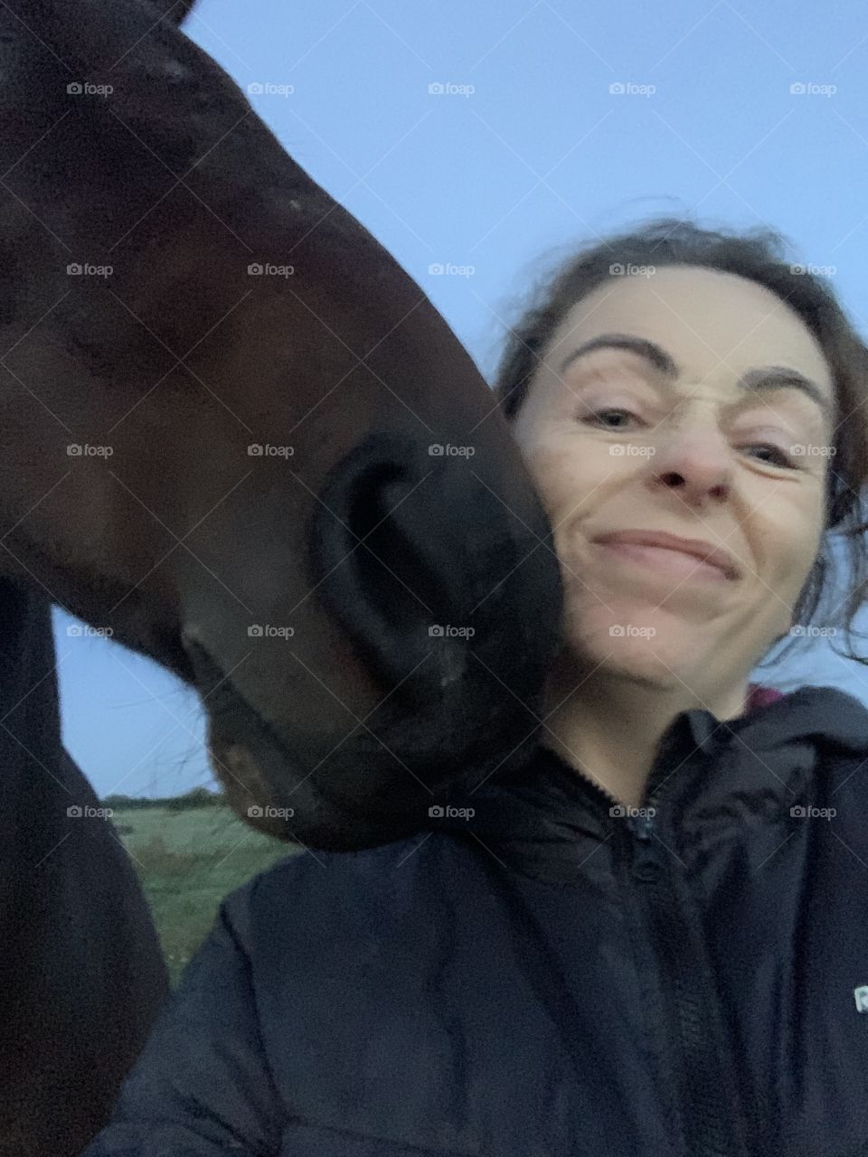 Horsey kisses 