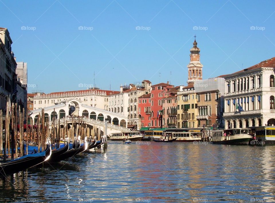 Rialto bridge Venice Italy 