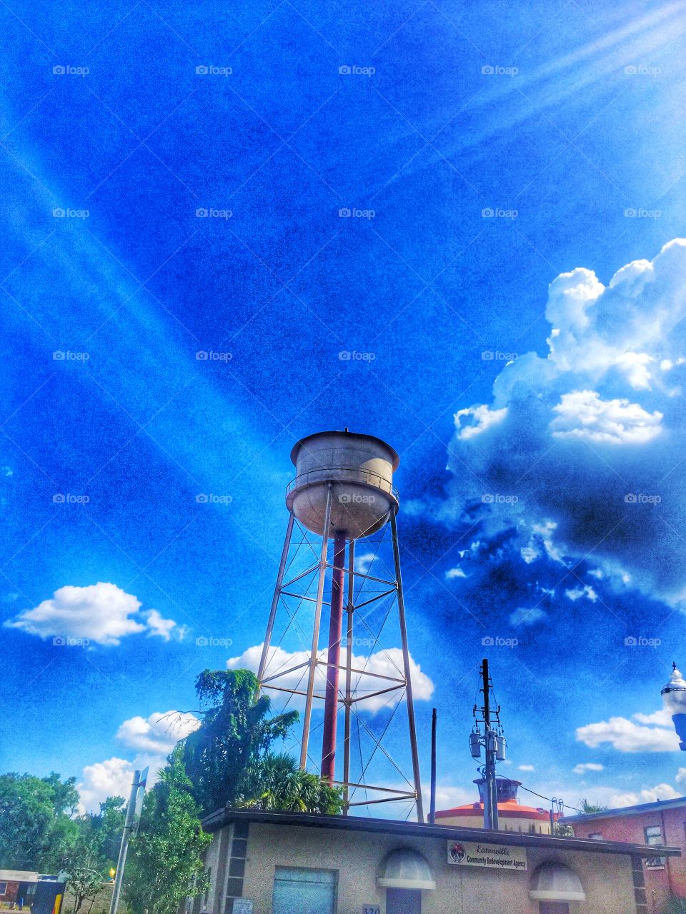 Water Tower. A water tower 