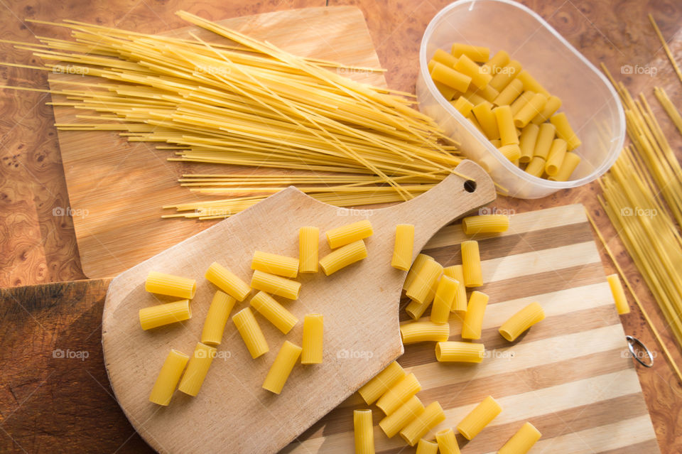 Different types of pasta