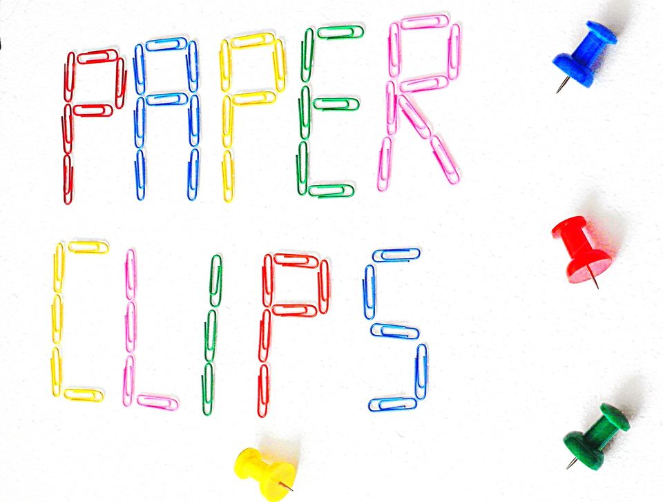 Colorful paper clip 