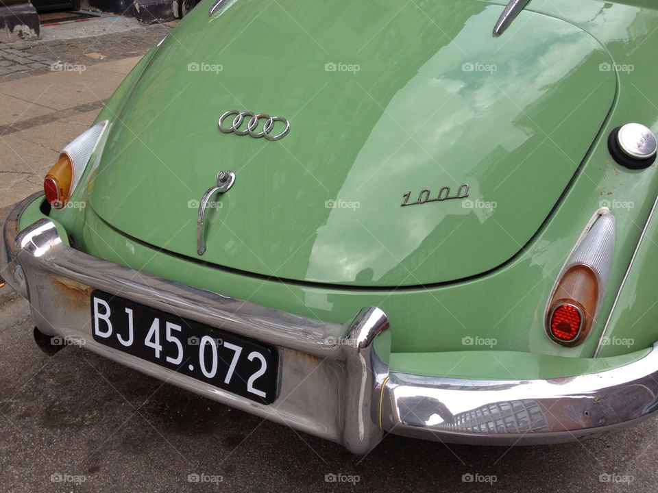 green car copenhagen denmark by robertlarsen