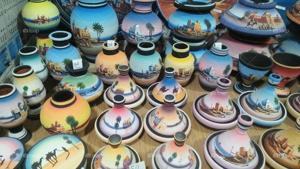 Beautiful moroccan craft (pottery).