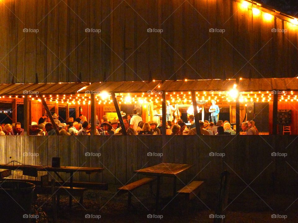 Smallest town in TX at night 