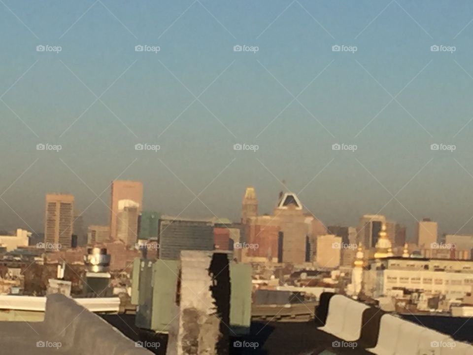 Baltimore City Skyline 