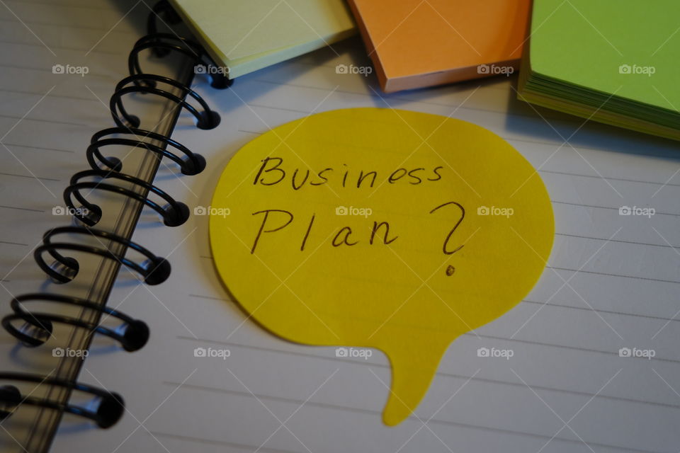 Creating a business plan.