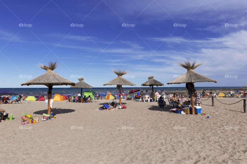 Moods of summer - Las Grutas Beach in Argentina.