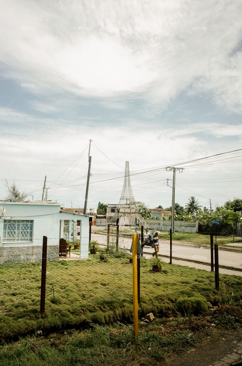 Eiffel tower in Cuba