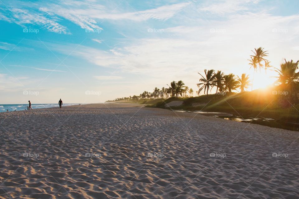 Sunset at the beach