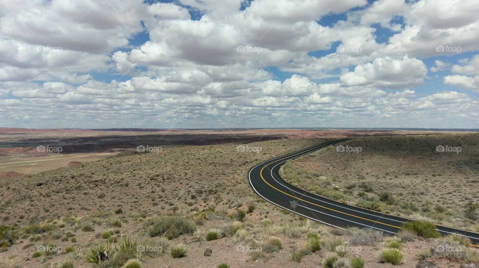 Drive into the Painted Desert