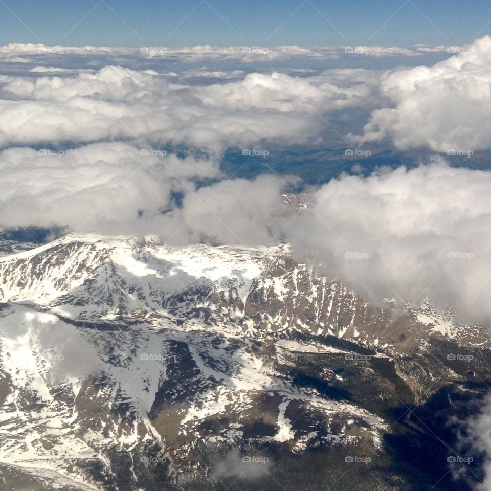 The Rocky Mtns at 10,000 ft. Mountains