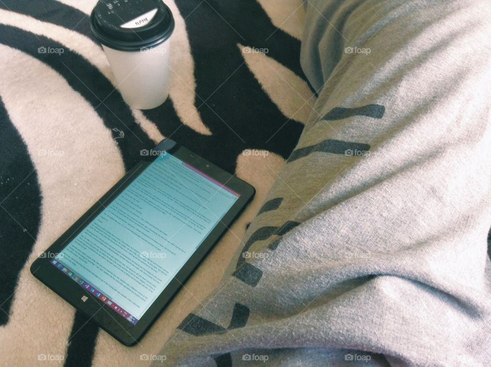 Fresh coffee, and an awesome book. My lazy days are simple :)