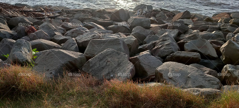 rocks on the beach