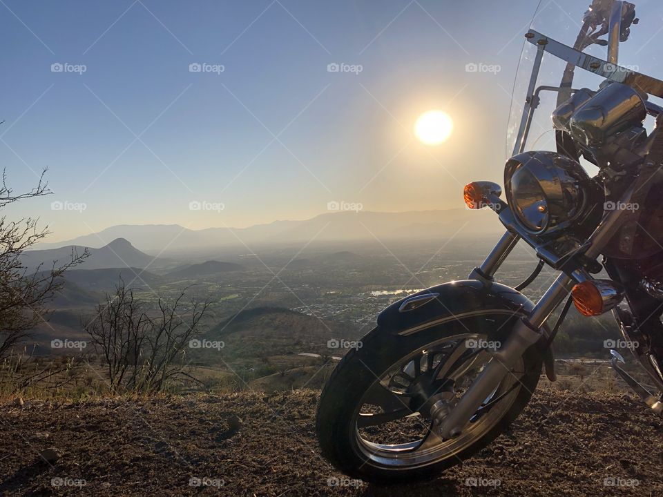 traveling by motorcycle