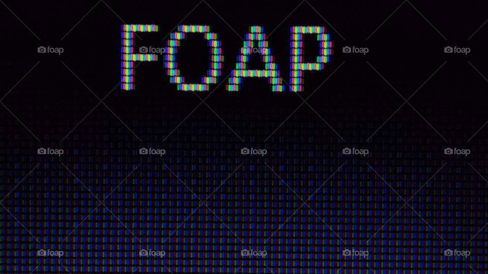 Foap name in pixels, square shaped pixels, colourful pixels, rectangle shaped pixels, Foap, Foap name