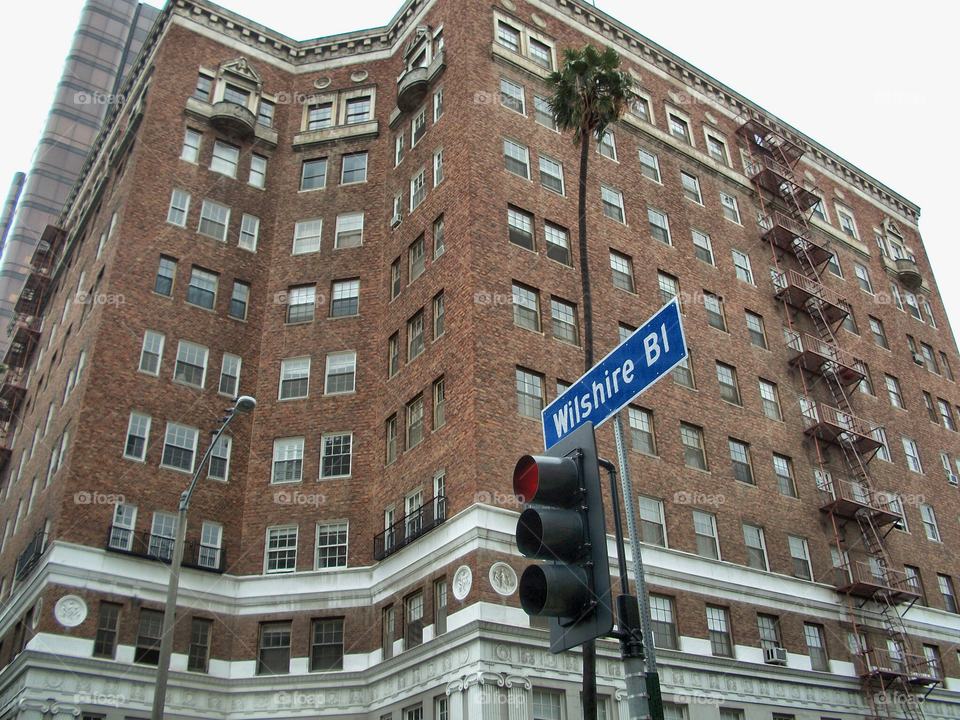 Apartments. Building in downtown Los Angeles