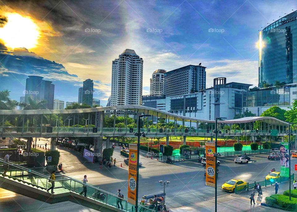 cloudy day in Bangkok 