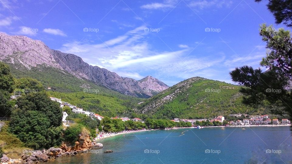 Scenic view of a sea against sky