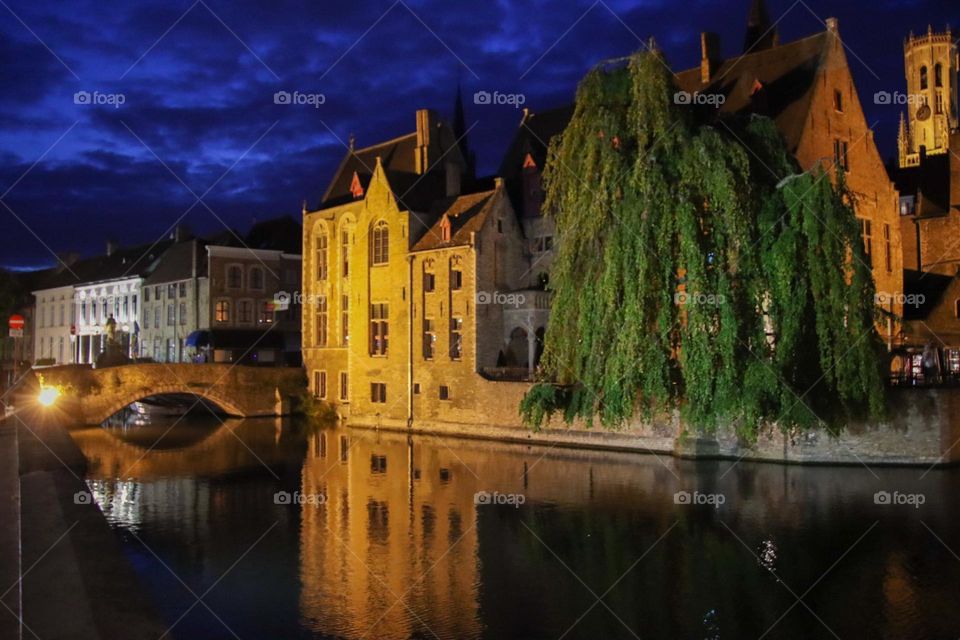 Bruges at night