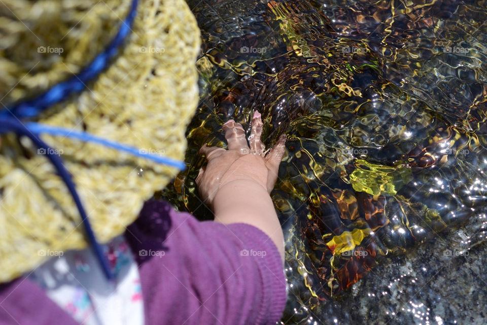 Playing in the river