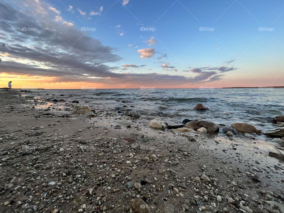 Tranquil Beach Sunset 
