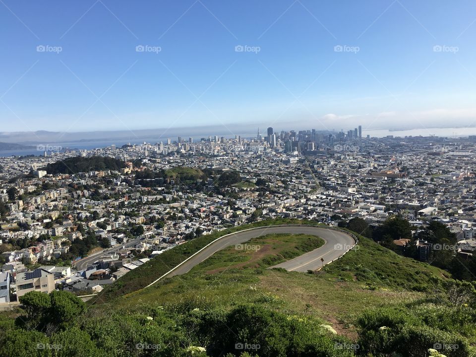 View of san francisco cityscape against sky