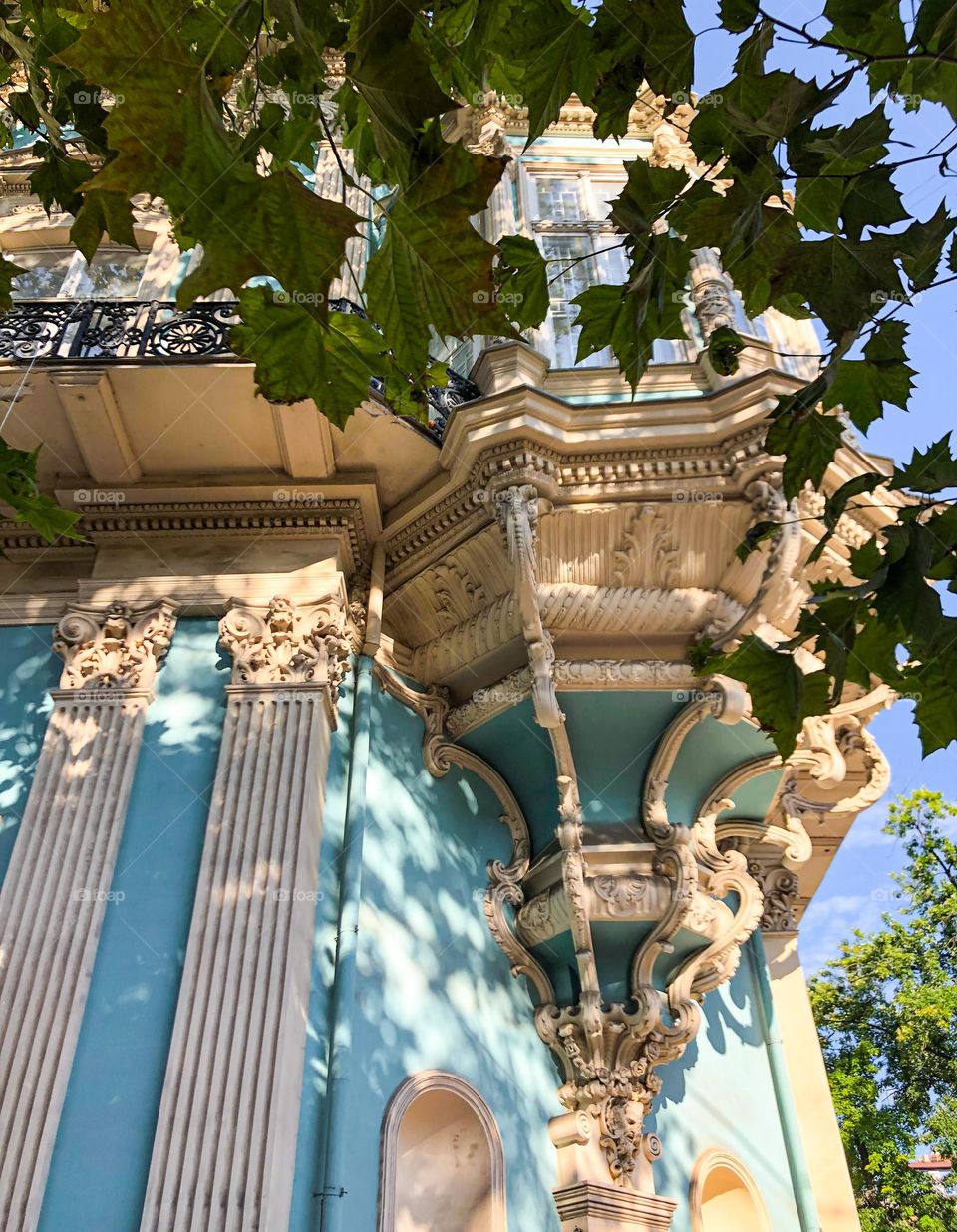 Beautiful building of museum in Odesa Ukraine 