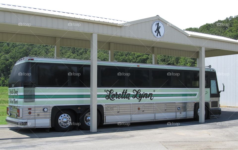 Loretta Lynns buss in Hurricane Mills Tennessee 