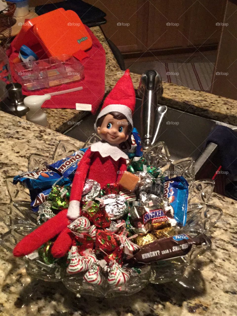 The Elf on the Shelf loves canday