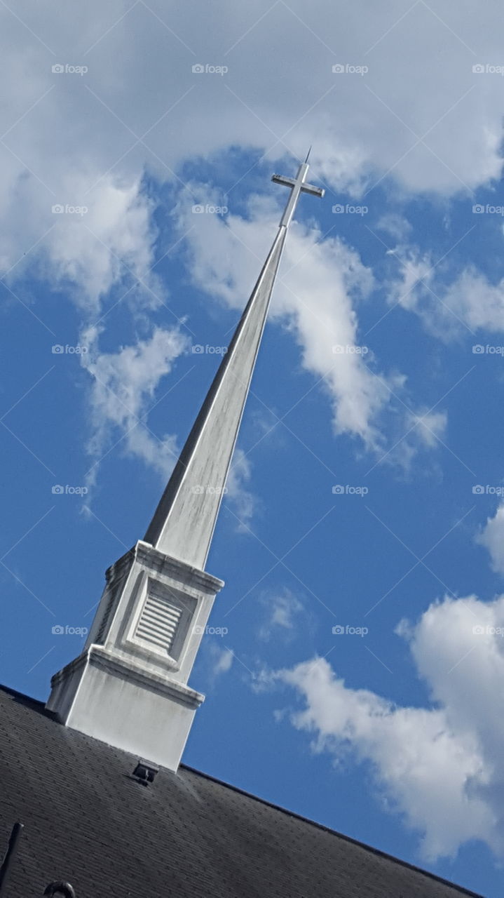 here's a church, here's a steeple