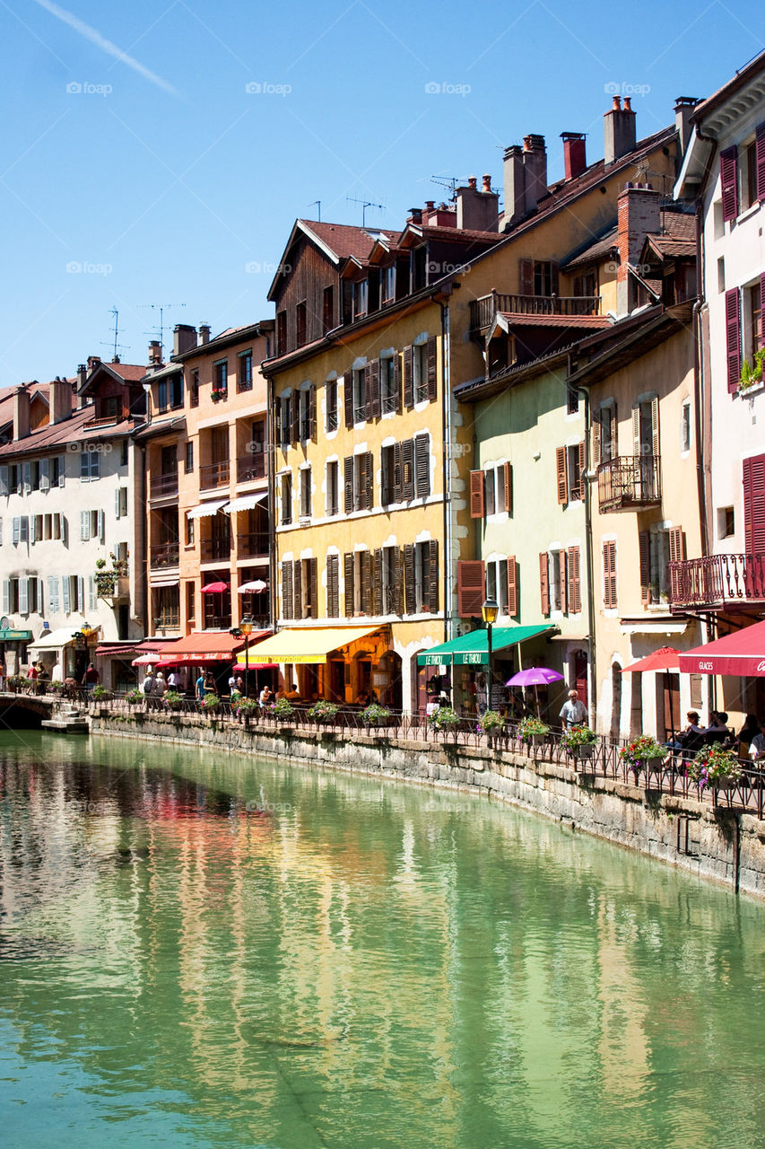 Lake Annecy canal