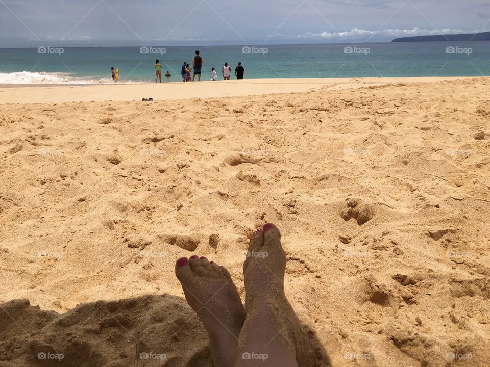 On the beach 