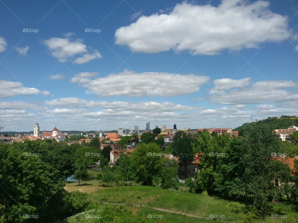 Vilnius from Subačiaus street viewpoint