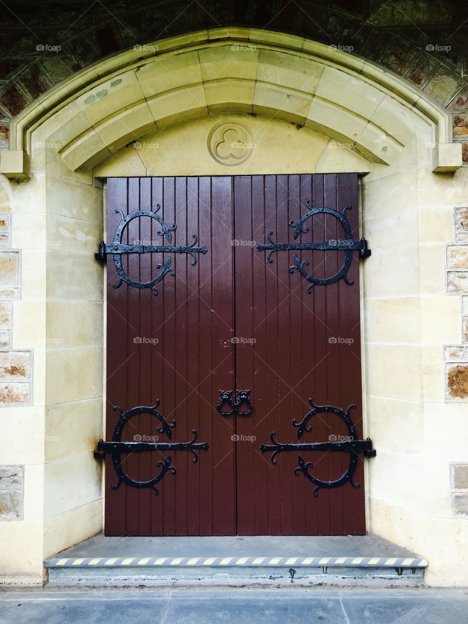 Wooden door or portal
