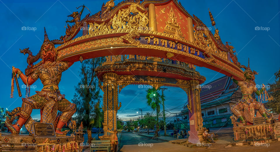 Beautiful buddha and Thai temple