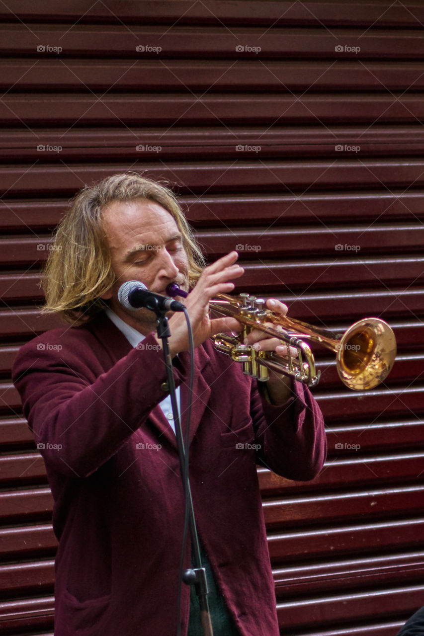 Trumpet man