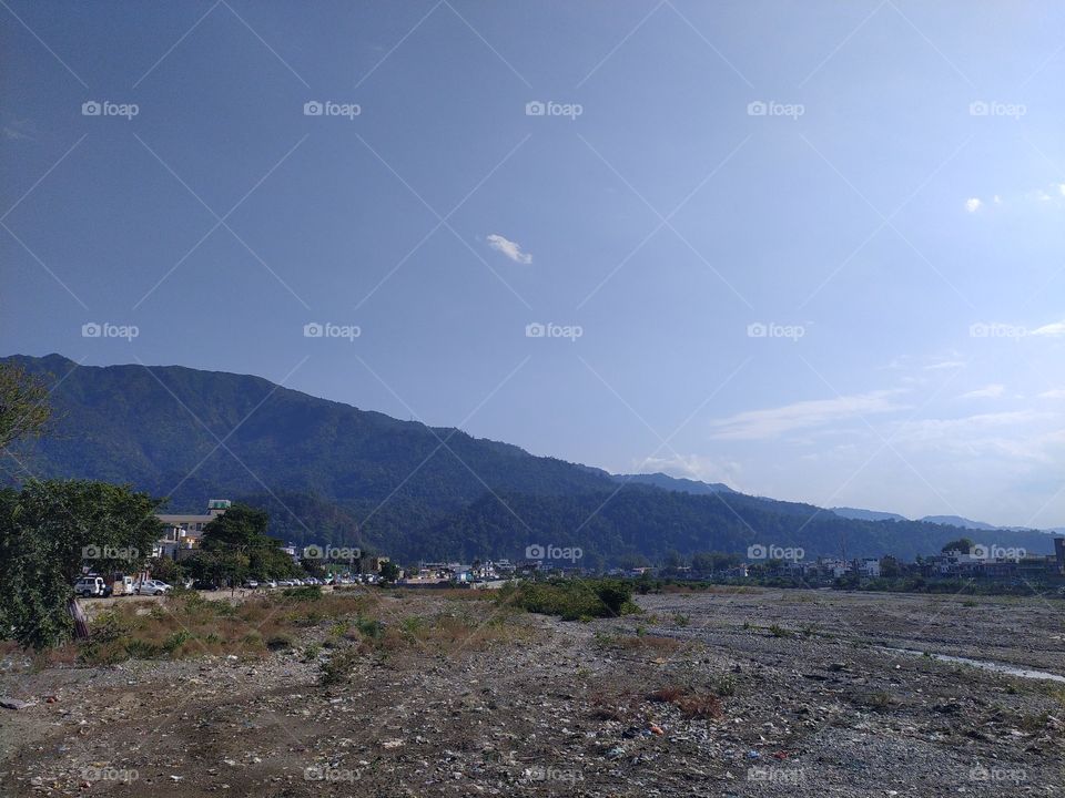 A view of Rishikesh the Yoga capital of the world